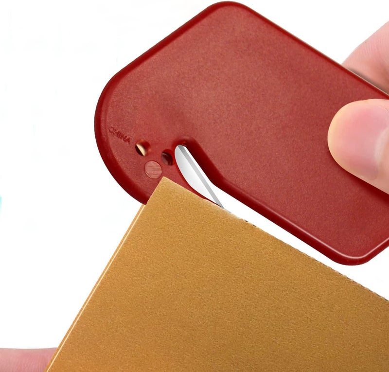 Arbootjin Letter Opener Envelope Slitter 4 Pack Letter Openers Plastic with Blade Envelope Opener Mail Opener for Envelope,Package,Paper Cut,Safe Letter Opener - Image 3